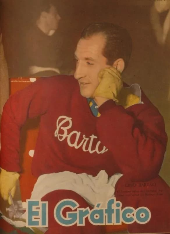 Gino Bartali - Coberta de la revista El Gráfico:Gino Bartali-1952