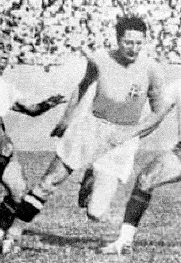 Silvio Piola - The Italian footballer Silvio Piola playing for Italy's national football team