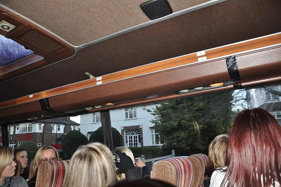 Brian Epstein - Brian Epstein's childhood house, viewed from Magical Mystery Tour bus