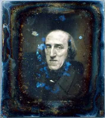 Joseph Plateau - Daguerrotype portrait of Belgian physicist Joseph Plateau (1801-1883)