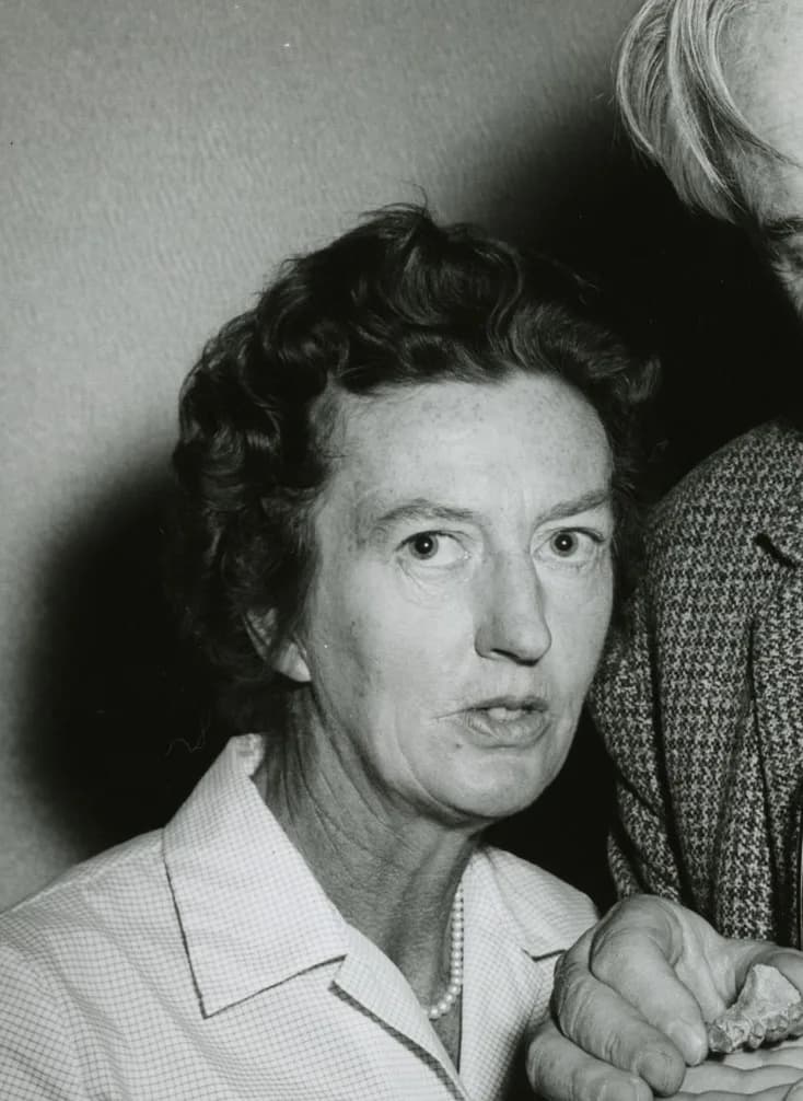 Mary Leakey - British archeologist and anthropologist Mary Douglas Nicol Leakey (1913-1996) and her husband Louis Seymour Bazett Leakey (1903-1972), 1962.
Cite as: Acc. 90-105 - Science Service, Recor