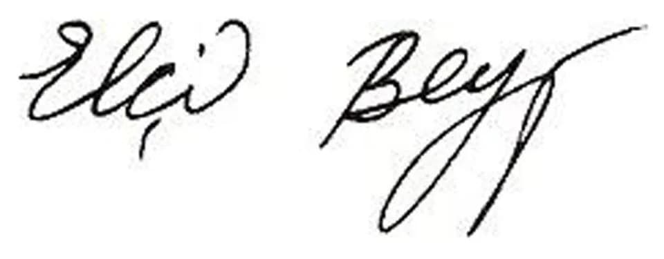Abulfaz Elchibey - Abulfaz Elchibey signature