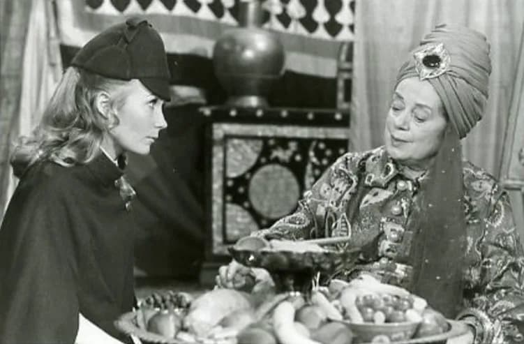 Elsa Lanchester - Publicity photo from the television show Nanny and the Professor.  Shown are Juliet Mills and Elsa Lanchester.