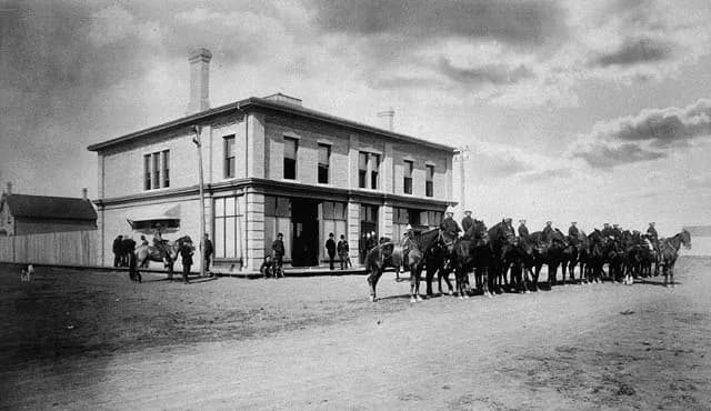 Louis Riel - The court house at the trial of Louis Riel, Regina, Saskatchewan, Canada.