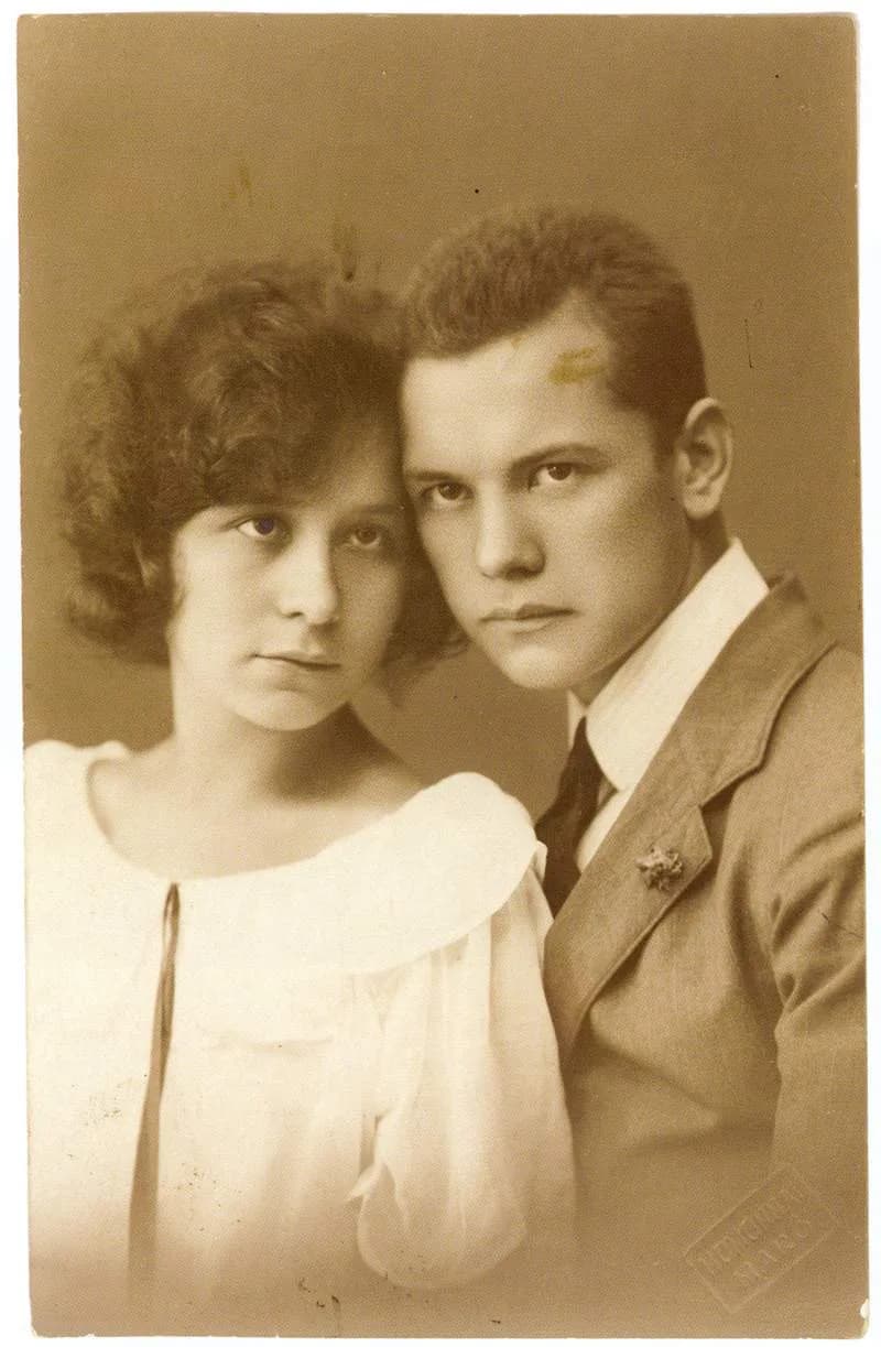 Attila József - Portrait of Attila József and Etelka József Photograph by Nándor Homonnai in Makó