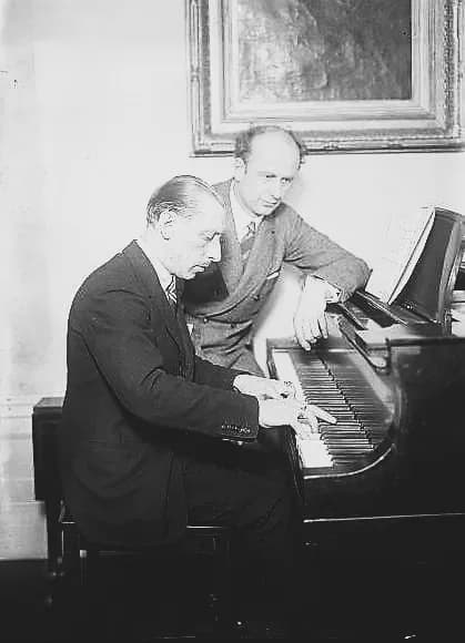 Wilhelm Furtwängler - Igor Stravinsky, Russian composer, with Wilhelm Furtwängler, German conductor and composer.