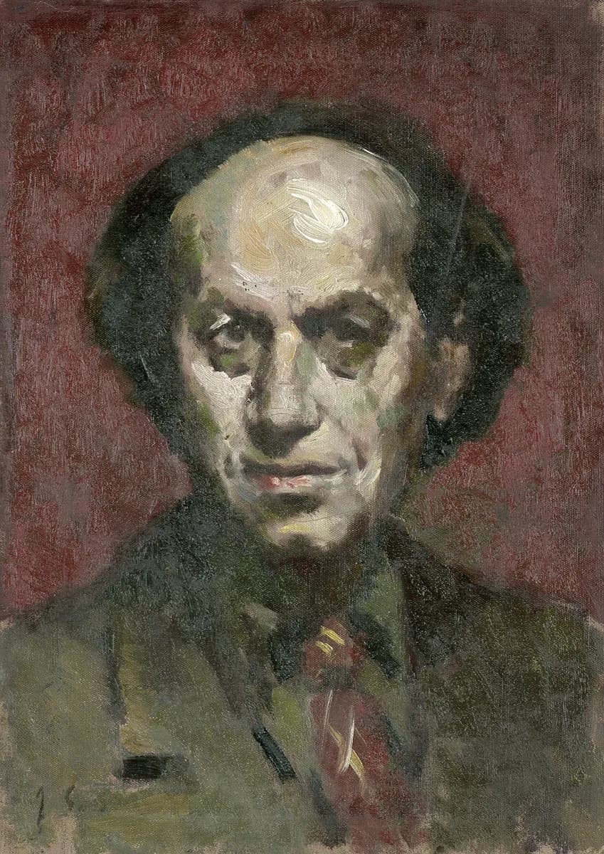 Wilhelm Furtwängler - Portrait Wilhelm Furtwängler. Öl auf Leinwand. 35,5 x 26 cm.
