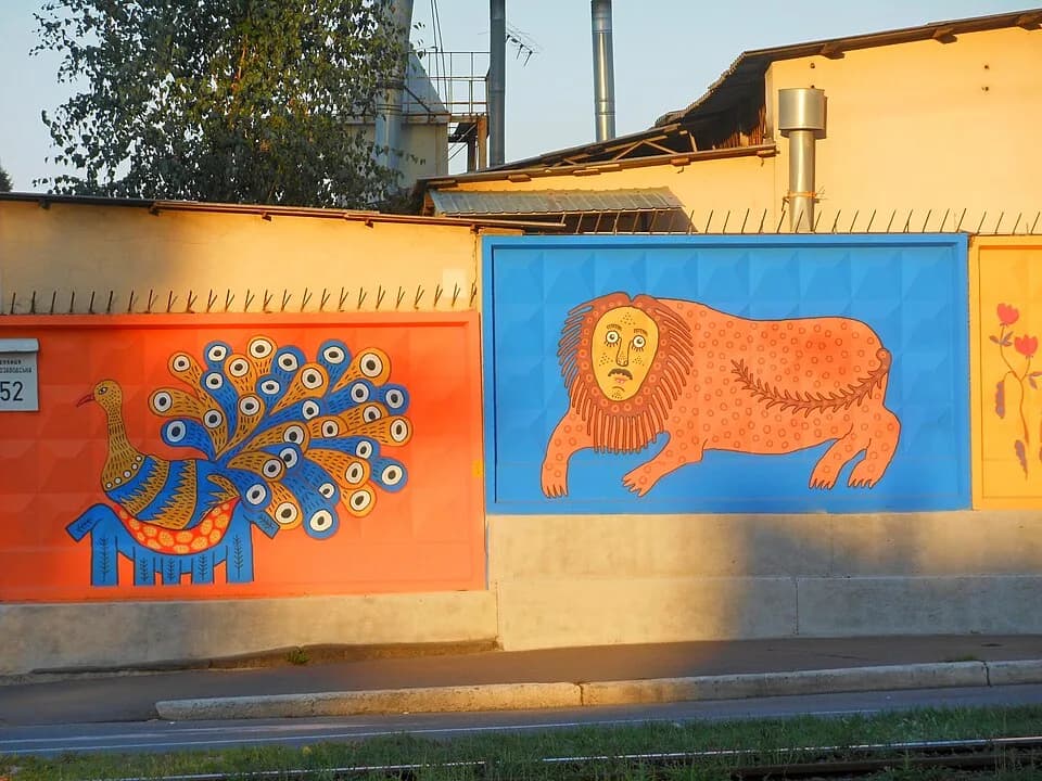 Maria Prymachenko - Murals of Kyiv based on drawings by Maria Prymachenko, 2017