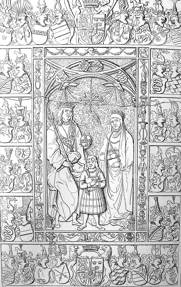 John, King of Denmark - King John, Prince Francis and Queen Christina or Denmark, Norway and Sweden