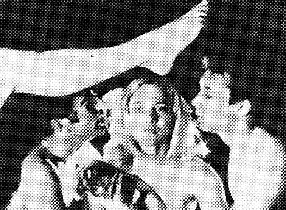 Peter Weiss - Scene from the Peter Weiss movie Studie II (Hallucinationer) (1952). On the filmstill: Svend Gebuhr, Gunilla Palmstierna and Eugen Alban