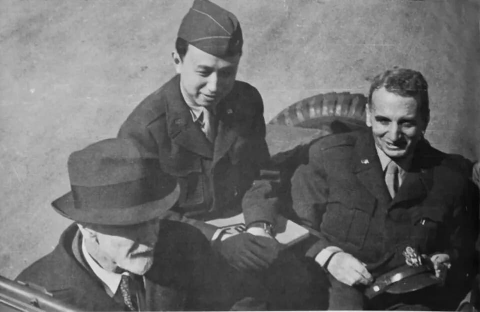 Theodore von Kármán - Left->right: Ludwig Prandtl (German scientist), Tsien Hsue-sen (Chinese scientist), Theodore von Kármán (Hungarian-American scientist). Prandtl served for Germany; von Kármán 