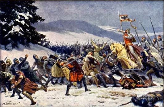 Lothair III - Adolf Liebscher - Vítězství Soběslava I. u Chlumce 18. února 1126