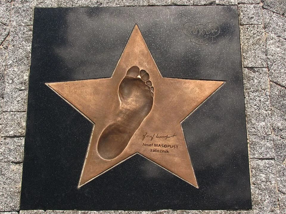 Josef Masopust - Josef Masopust, Czech football player (midfielder) – Walk of Fame star in Juliska Park near football stadium of Dukla Praha in Prague 6 - Dejvice, Czech Republic.