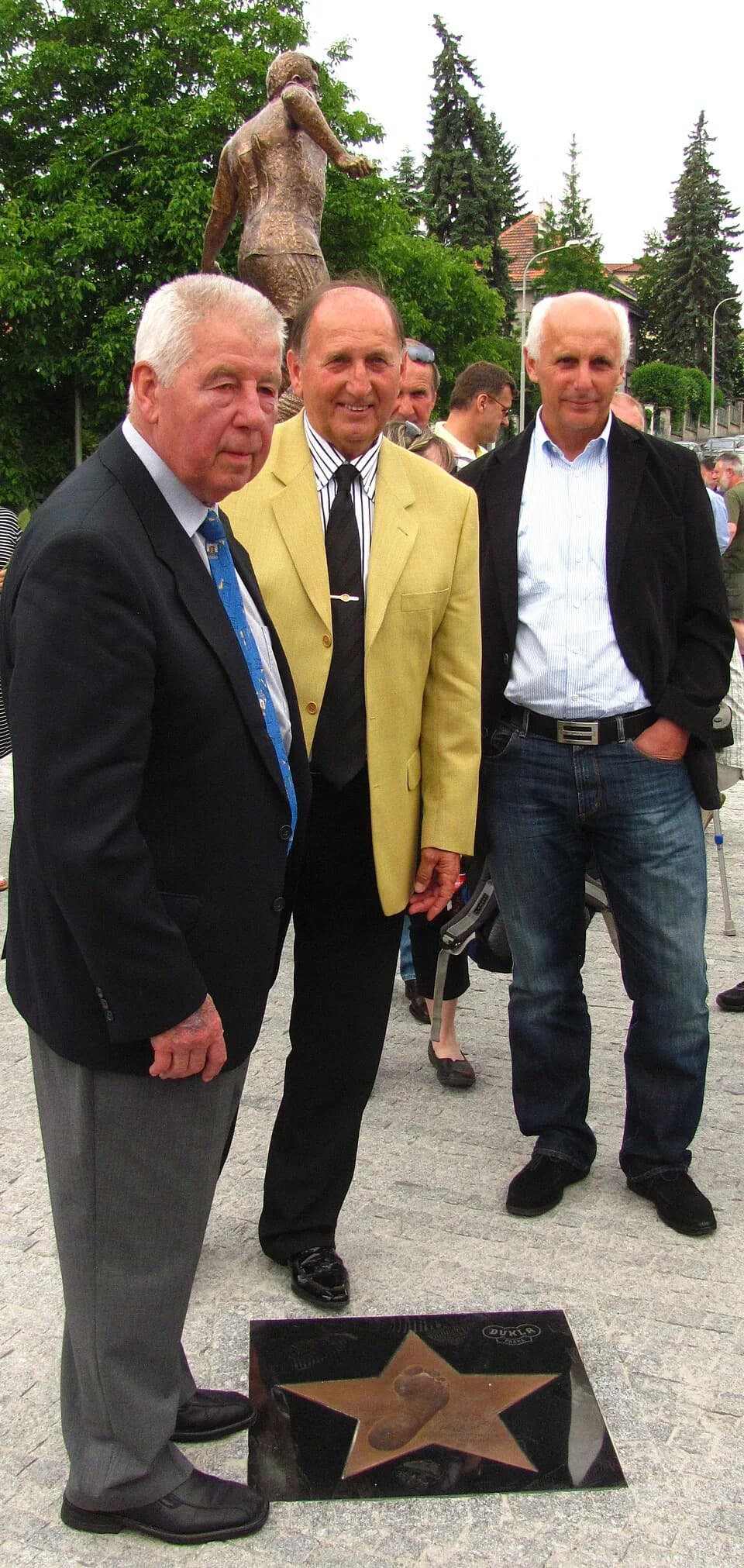 Josef Masopust - Josef Masopust (left), Czech footballer