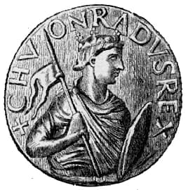 Conrad I of Germany - old seal, showing Conrad I of Germany