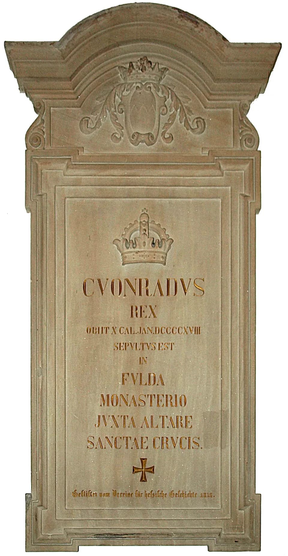 Conrad I of Germany - memorial of King Konrad I. (881 - 918), in the Cathedral of Fulda