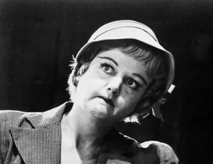 Joan Plowright - Angela Lansbury as Helen and Joan Plowright as her daughter, Jo, survey their new flat in the Broadway presentation of A Taste of Honey.