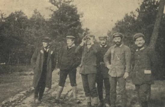 Edward Rydz-Śmigły - Grupa Strzelców. Drugi od prawej Edward Śmigły-Rydz.