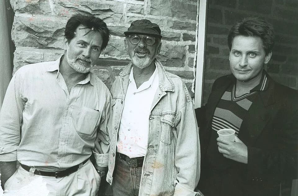Norman Jewison - Martin Sheen, Norman Jewison and Emilio Estevez in a photo taken by Tom Sandler.