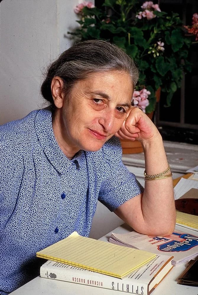 Ruth Prawer Jhabvala - Title: Ruth Prawer Jhabvala [German-born Anglo-American novelist and screenwriter]
Creator(s): Gotfryd, Bernard, photographer
Date Created/Published: 1987.
Medium: 1 photograph 
