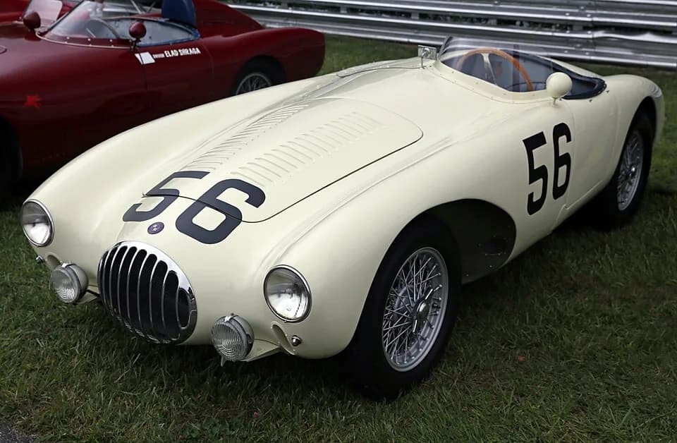Stirling Moss - 1954 O.S.C.A. MT4 1500 roadster seen at the 2014 Lime Rock Concours d'Élegance. Belongs to the Revs Institute of Naples, FL, was once raced by Stirling Moss. The car was entered by Bri