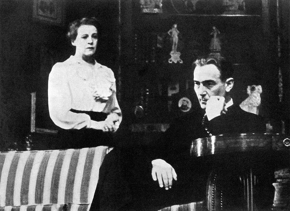 Paul Lukas - Promotional photograph for the original Broadway production of Watch on the Rhine
Caption reads as follows:Mady Christians and Paul Lukas in Lillian Hellman's moving anti-Nazi play, Watch