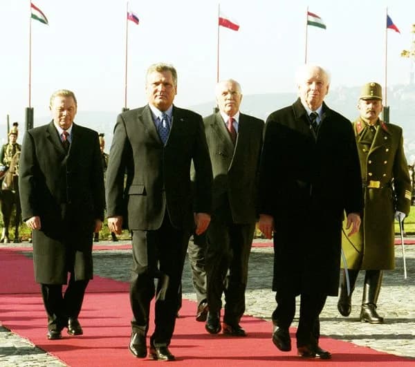 Ferenc Mádl - Presidents of Visegrád group, Budapest 2003