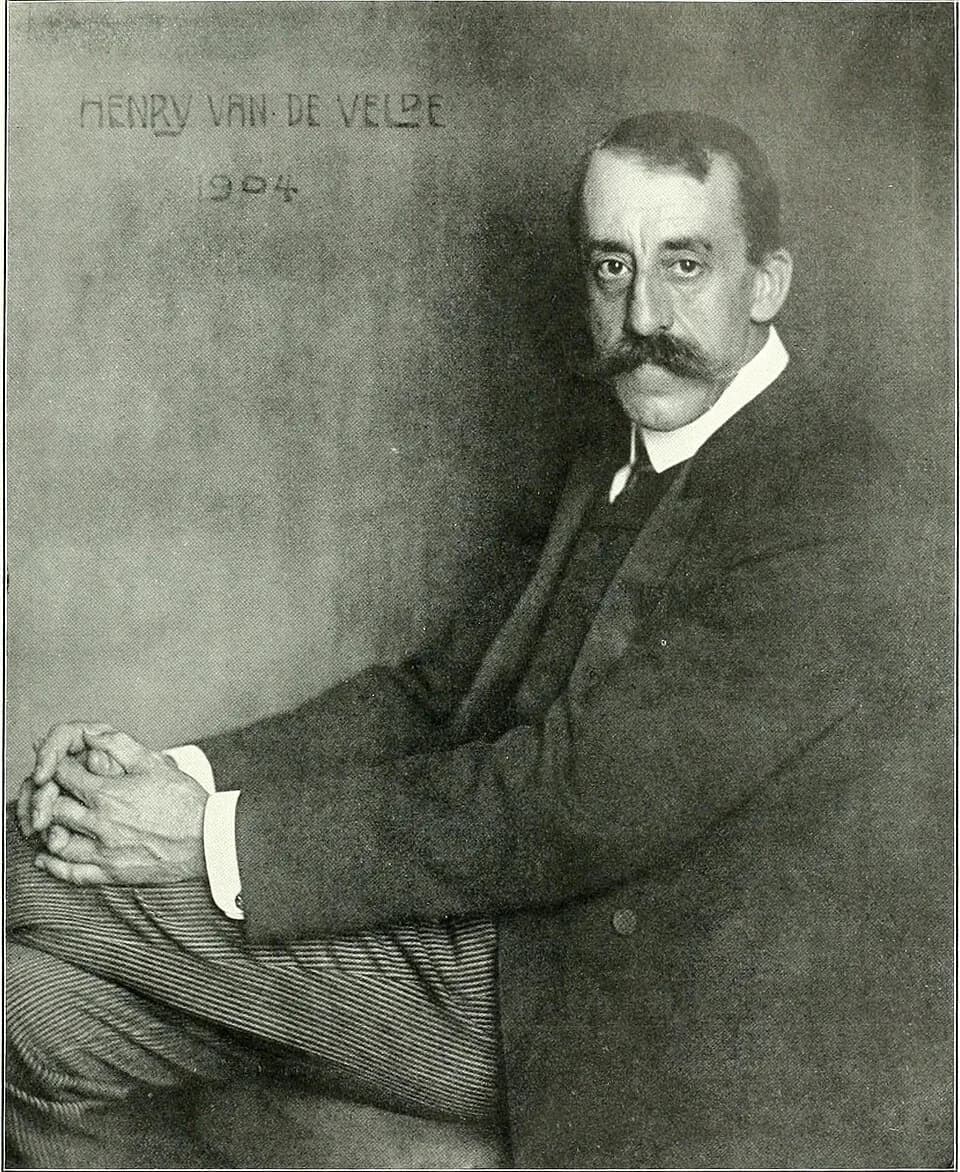 Henry van de Velde - Porträt des Designers Henry van de Velde, 1904.
