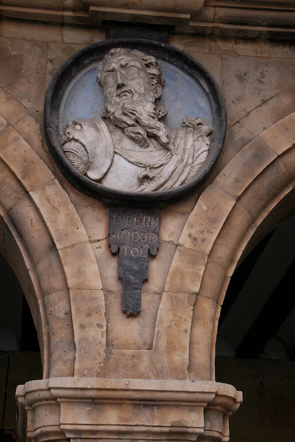 Fernando Álvarez de Toledo, 3rd Duke of Alba - Fernando Álvarez de Toledo y Pimentel (Duque de Alba) en el Pabellón de San Martín en la Plaza Mayor de Salamanca