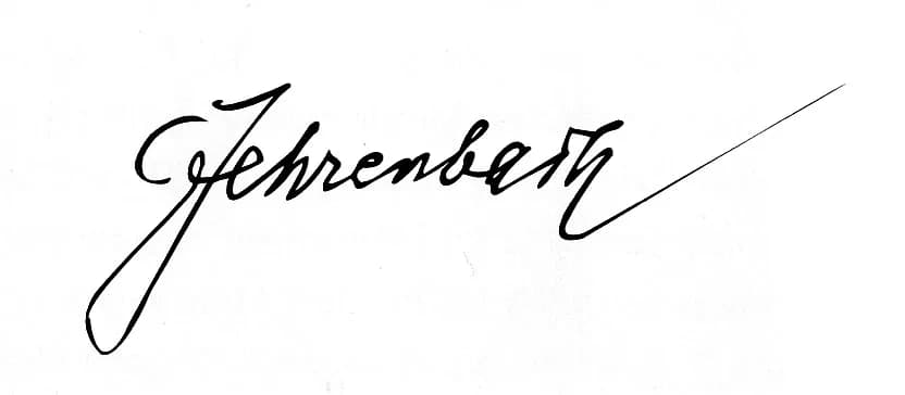 Constantin Fehrenbach - Signature of Reichskanzler Constantin Fehrenbach
