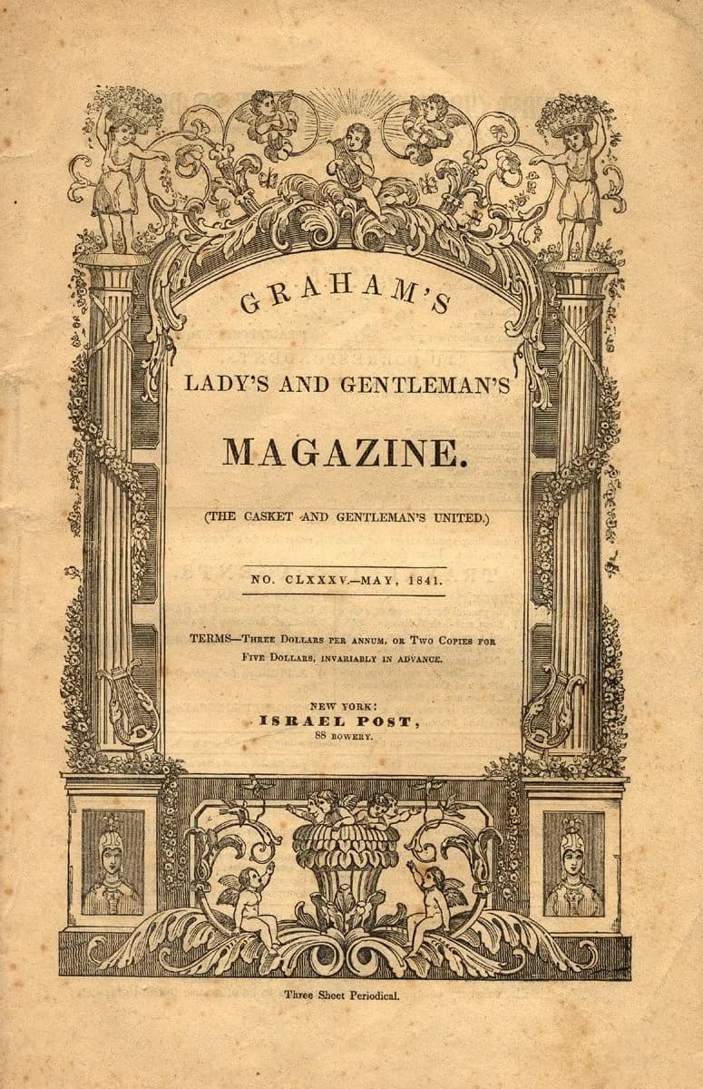 Edgar Allan Poe - Graham's Lady's and Gentleman's Magazine, "Descent into the Maelstrom" by Edgar Allan Poe, New York.