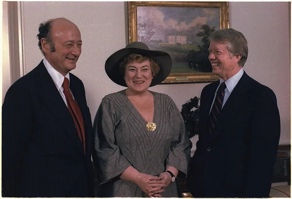 Jimmy Carter - Mayor Ed Koch of New York, Congresswoman Bella Abzug (Dem-NY) and President Jimmy Carter during a meeting in 1978.