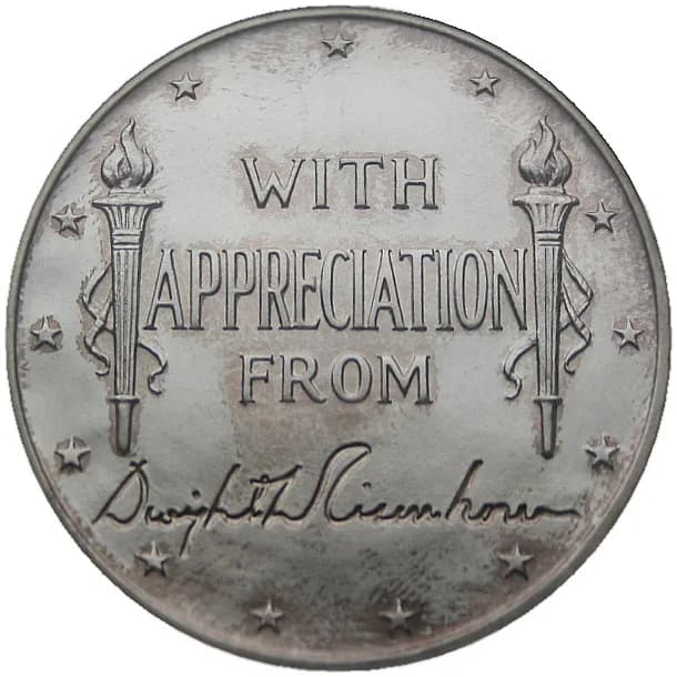 Dwight D. Eisenhower - DDE-C2-07 as cataloged by Gomez (ISBN 978-1511786744). Struck by US Mint in Philadelphia. Circulating mintage 267 (400 originally struck with 106 destroyed at end of Eisenhower'