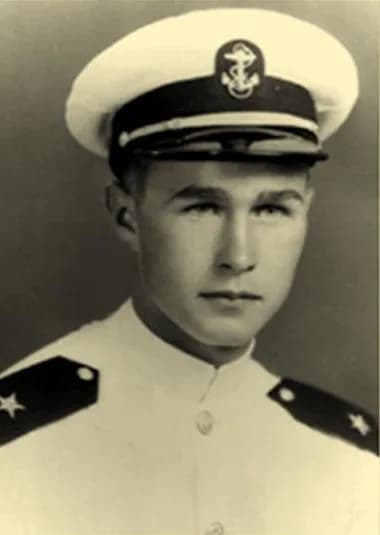 George H. W. Bush - Six out of the 44 U.S. presidents served as officers in the Navy. In military uniforms pictured from left to right top row are: John F. Kennedy, Gerald. R. Ford, Jimmy Carter, Geor