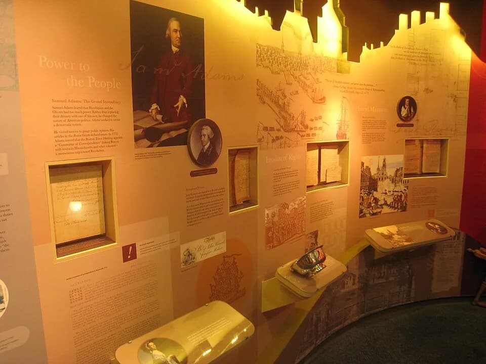 John Adams - Interior view - Commonwealth Museum, in the Massachusetts Archives, Boston, Massachusetts, USA.