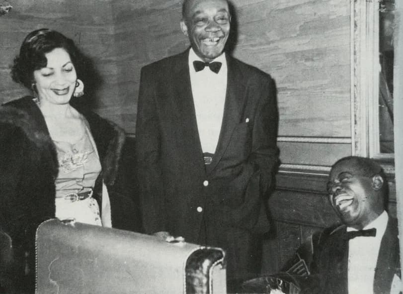 Louis Armstrong - Manfred Selchow, image taken from "Profoundly Blue" with permission of author
