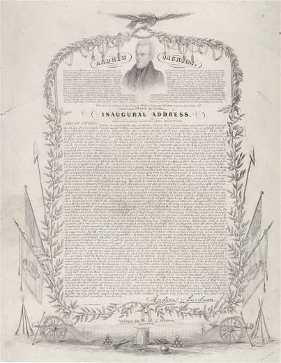 Andrew Jackson - Andrew Jackson. Inaugural address, delivered on being sworn into office, March 4th 1829.
Published by N. Dearborn, Boston.