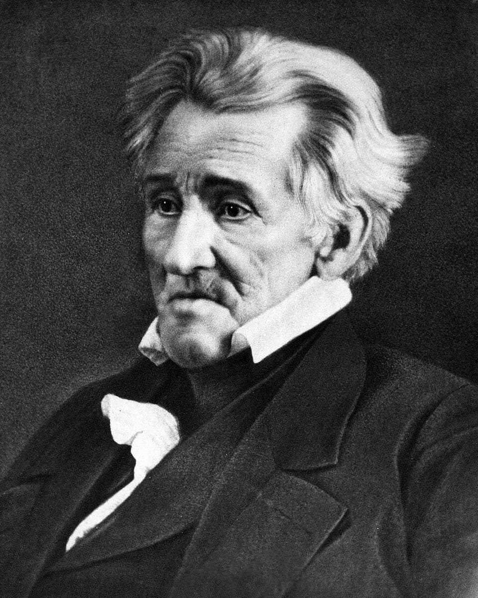 Andrew Jackson - Former US President, Andrew Jackson, in 1845, months before his death. (age 78)