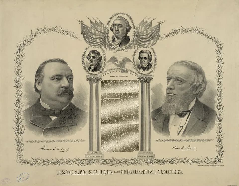 Grover Cleveland - 1888 Democratic platform and presidential nominees