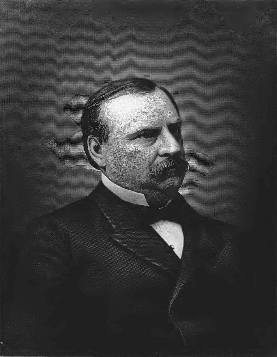 Grover Cleveland - Engraved portrait of Grover Cleveland, president of the U. S.