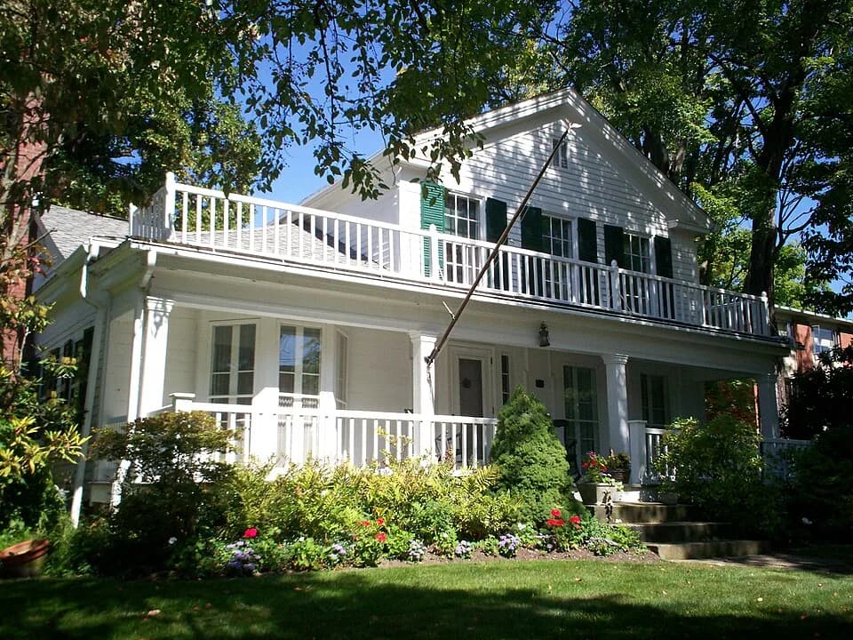James A. Garfield - The former house of James A. Garfield in Hiram, Ohio.  He lived in the house ca. 1857-1861 while principal of the Western Reserve Eclectic Institute, which is now Hiram College.  T