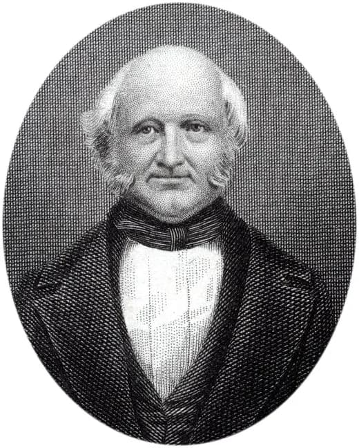 Martin Van Buren - Portrait of Martin van Buren (1782-1862), president of the United States of America from 1837 till 1841. His great-grandfather in New York came from Holland.