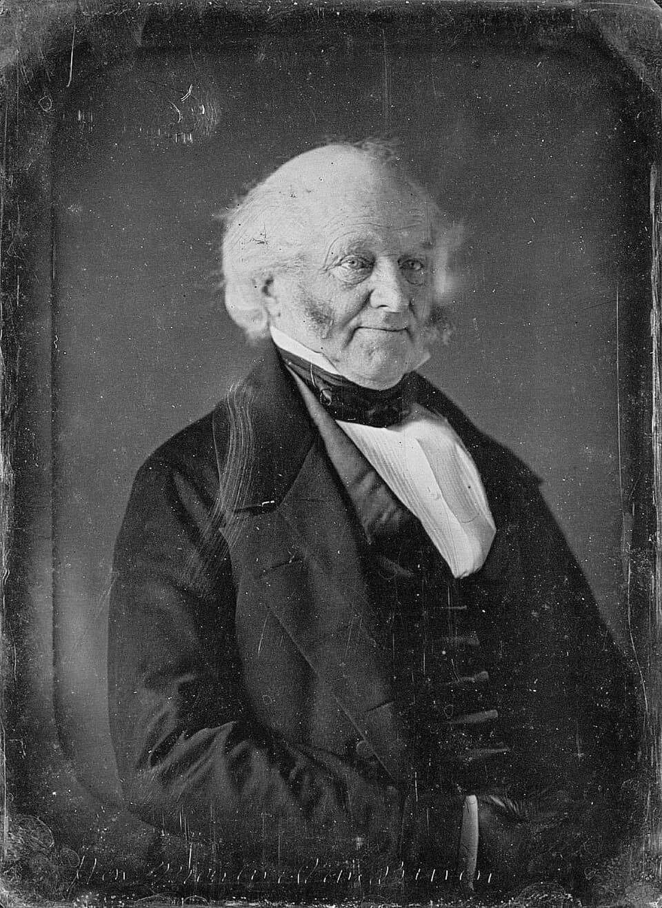 Martin Van Buren - Daguerreotype portrait of Hon. Martin Van Buren, taken at Philadelphia, Penn., 1849-1850, by the photographer Marthew Brady. Courtesy of the Beinecke Rare Book &amp; Manuscript Libr