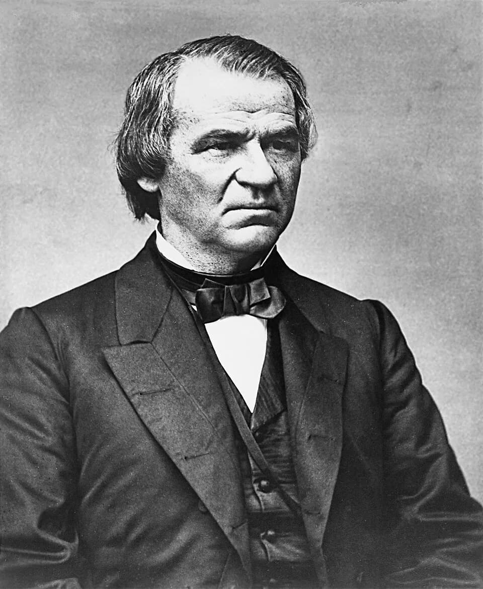 Andrew Johnson - The Portrait of United States President Andrew Johnson was taken on June 16, 1865, (2 months after the assassination of Abraham Lincoln).