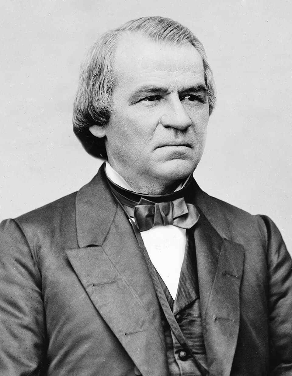 Andrew Johnson - Photograph of President Johnson, by Mathew Brady, circa 1870date QS:P,+1870-80-00T00:00:00Z/10,P1480,Q5727902