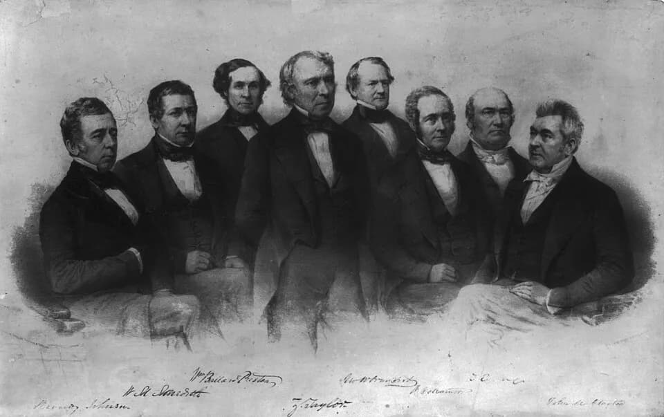 Zachary Taylor - President Taylor and his cabinet.jpg
