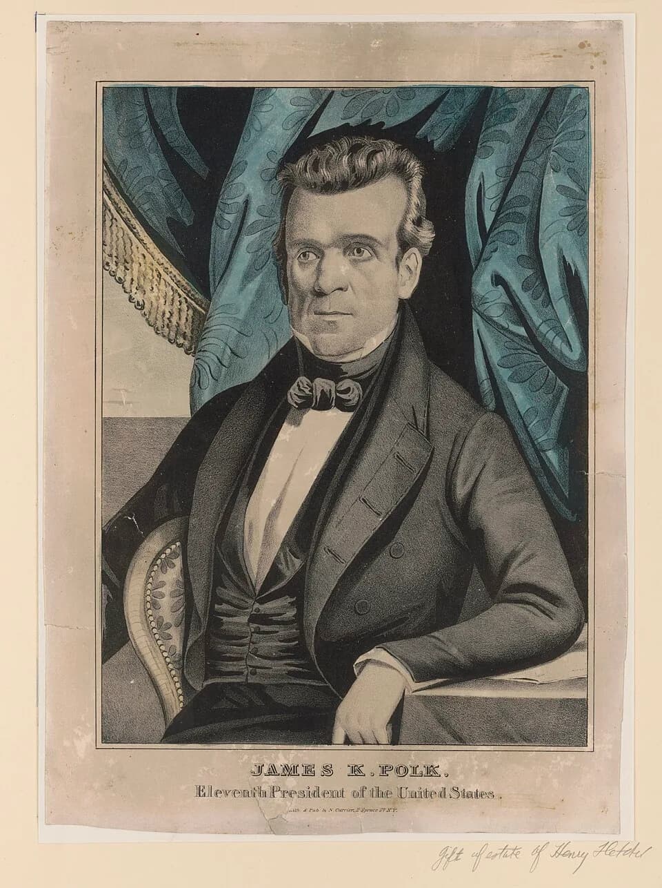 James K. Polk - Title: James K. Polk: eleventh President of the United States
Physical description: 1 print : lithograph, hand-colored.