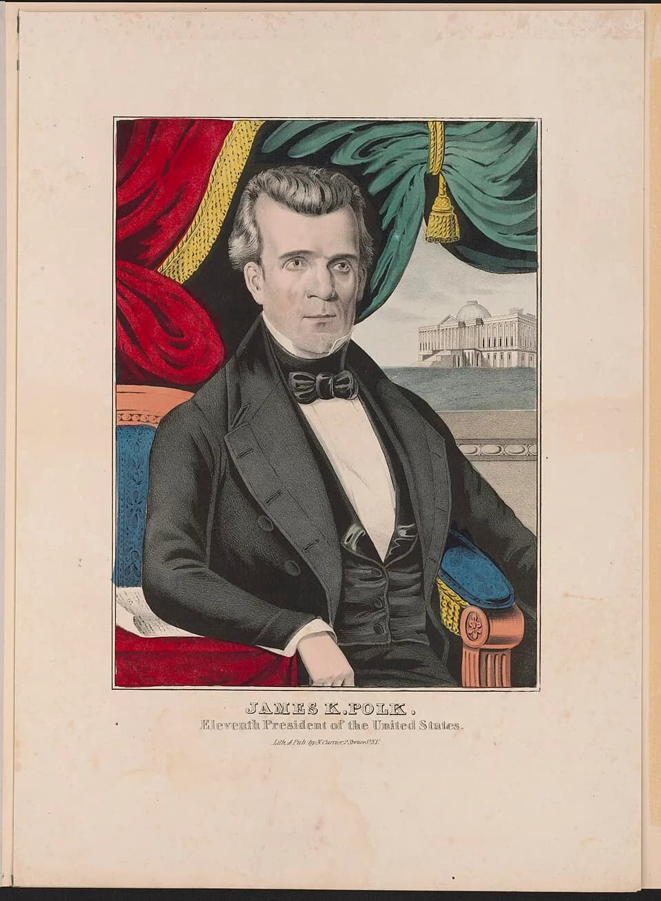 James K. Polk - Title: James K. Polk: eleventh President of the United States
Physical description: 1 print : lithograph, hand-colored.