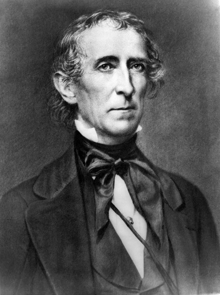 John Tyler - President John Tyler, half-length portrait, facing right