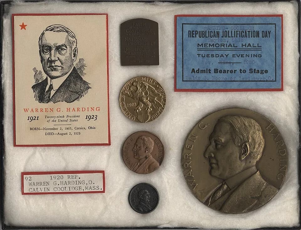 Warren G. Harding - Collection: Cornell University Collection of Political Americana, Cornell University Library
Repository: Susan H. Douglas Political Americana Collection, #2214 Rare &amp; Manuscrip